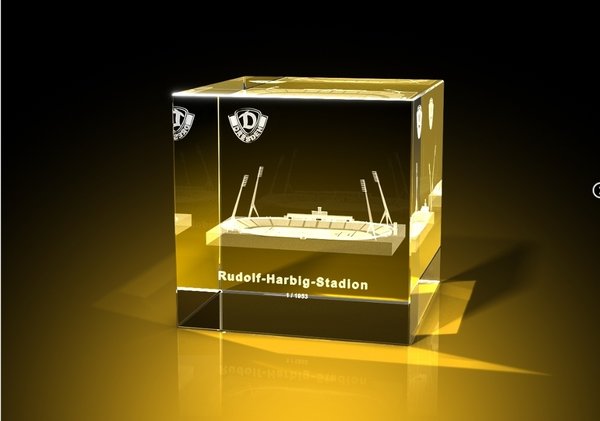 Glasquader 'Rudolf Harbig Stadion' Limited Edition